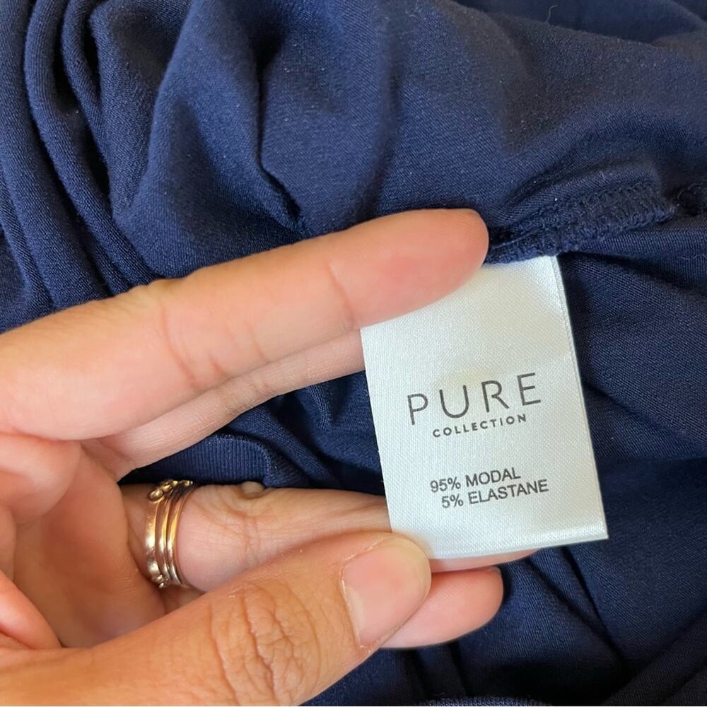 Pure Collection Blue Ruched Top - Picture 9 of 9